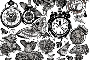 clocks inside firefly tattoo idea