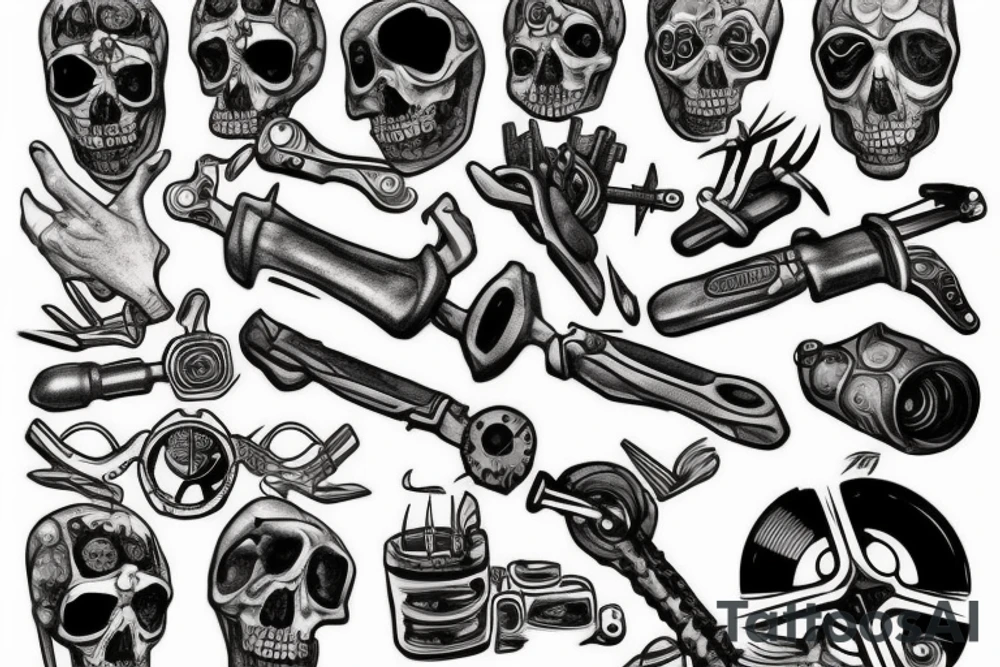 wrench tattoo idea