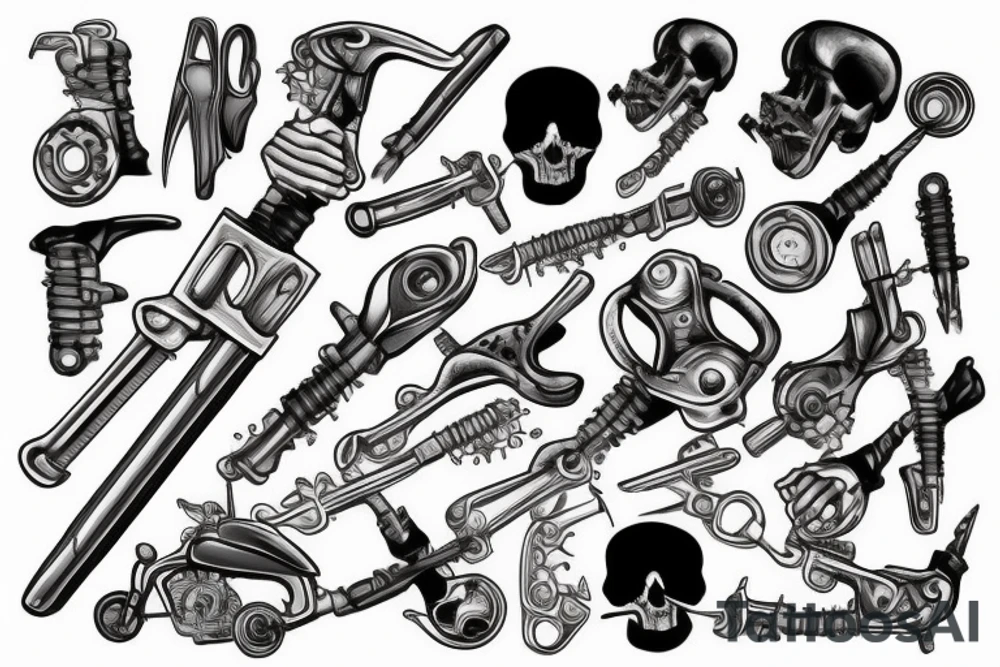 wrench tattoo idea
