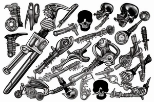 wrench tattoo idea