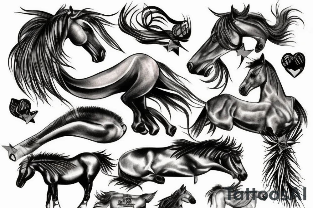 mustang tattoo idea