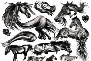 mustang tattoo idea