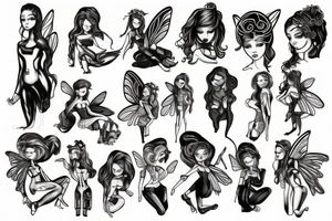 robot fairy tattoo idea