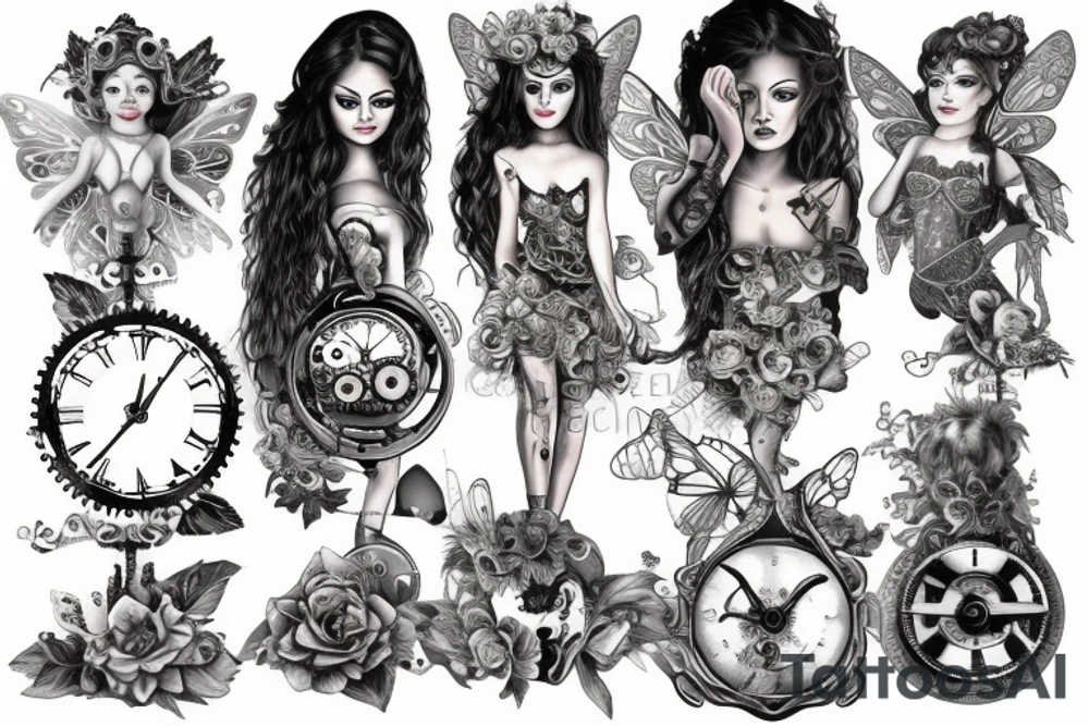 clockwork fairy tattoo idea