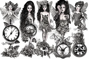 clockwork fairy tattoo idea