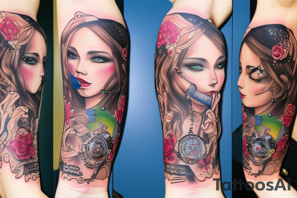 clockwork fairy tattoo idea