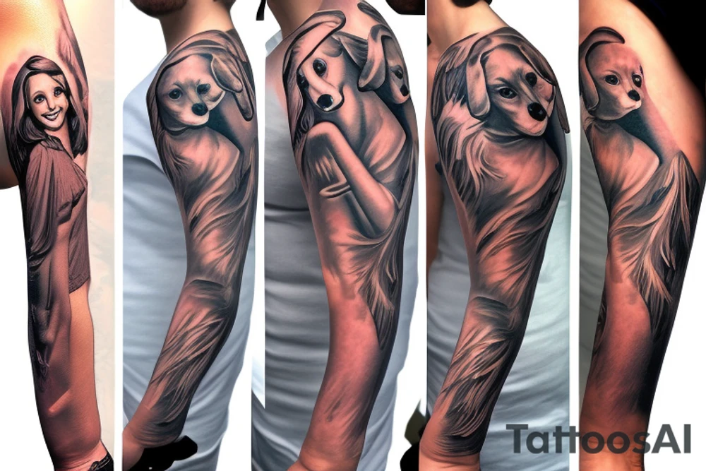 angel dachshund angel tattoo idea