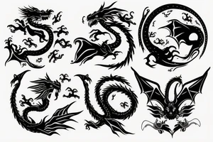 planet with a dragon tattoo idea