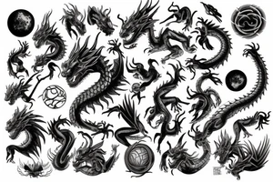 planet with a dragon tattoo idea