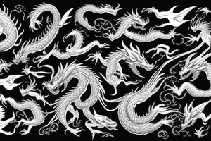 dragon flying past earth tattoo idea