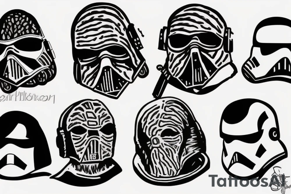 han solo head tattoo idea