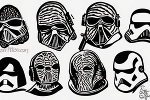 han solo head tattoo idea