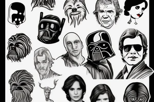 han solo head tattoo idea