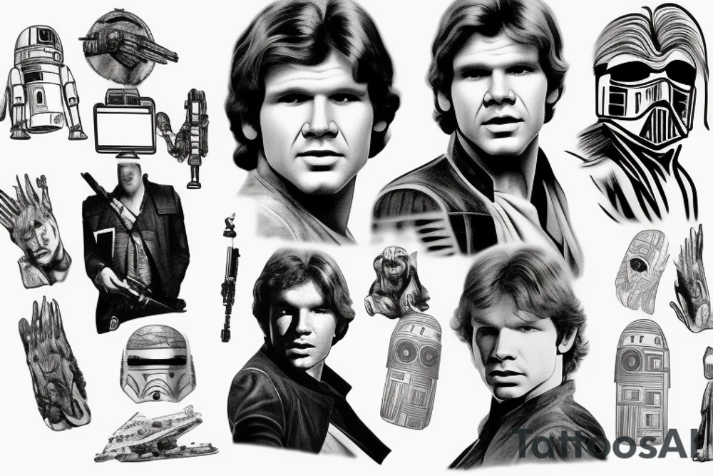 han solo tattoo idea