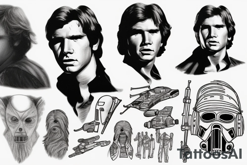 han solo tattoo idea