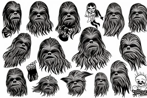 chewbacca tattoo idea