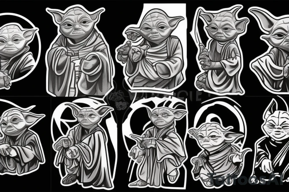 yoda jedi tattoo idea