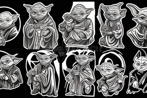 yoda jedi tattoo idea