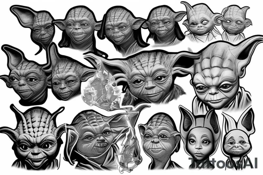 yoda jedi tattoo idea