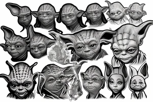 yoda jedi tattoo idea