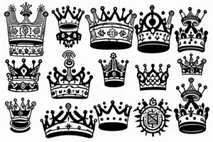 S with a crown on top of it with ribbon that says smith all in tattoo idea