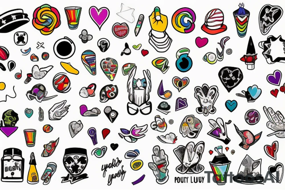 Gay, proud, positive, lucky tattoo idea