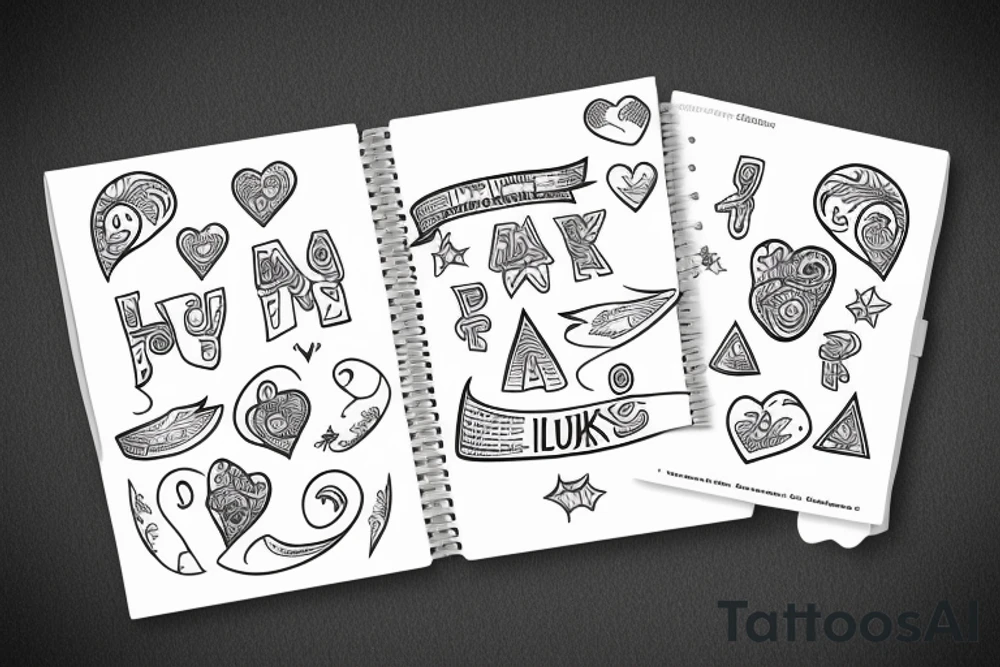 Gay, proud, positive, lucky tattoo idea