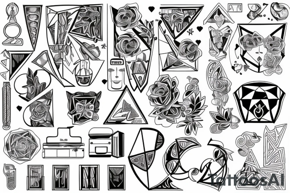 Gay, proud, positive, lucky tattoo idea