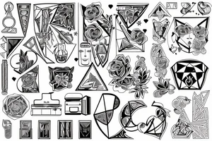 Gay, proud, positive, lucky tattoo idea