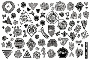 Gay, proud, positive, lucky tattoo idea