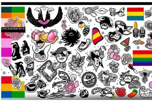 Gay, proud, positive, lucky tattoo idea