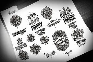 Gay, proud, positive, lucky tattoo idea