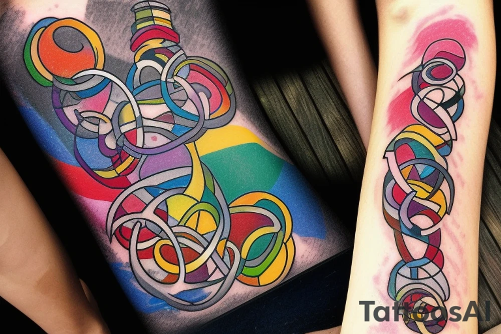 Gay, proud, positive, lucky tattoo idea