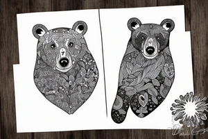 Gay, proud, positive, lucky, bear tattoo idea