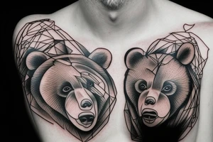 Gay, proud, positive, lucky, bear tattoo idea