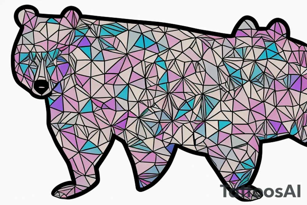 Gay, proud, positive, lucky, bear tattoo idea