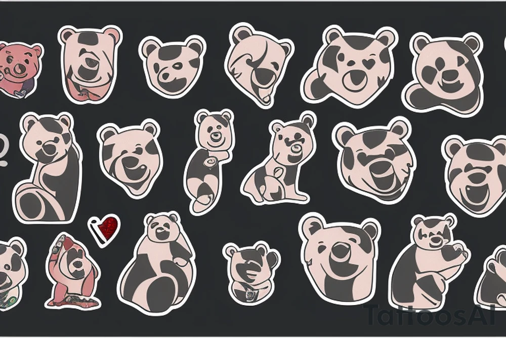 Gay, proud, positive, lucky, bear tattoo idea