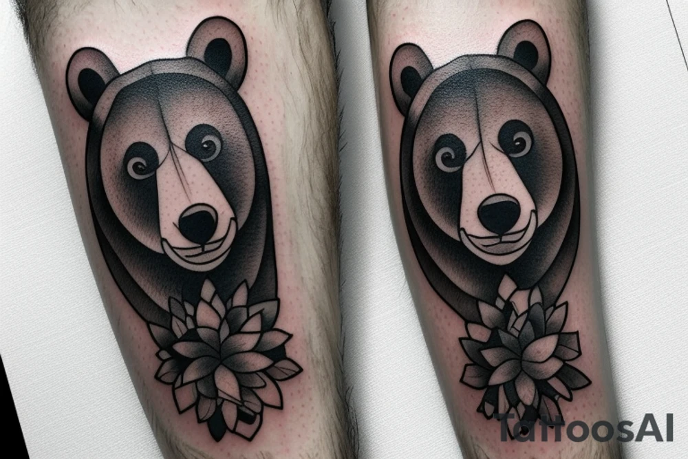 Gay, proud, positive, lucky, bear tattoo idea