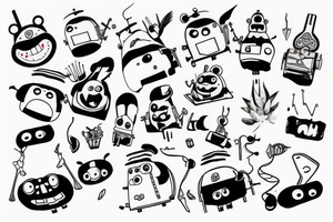 My neighbour tottoro disorientated tattoo idea