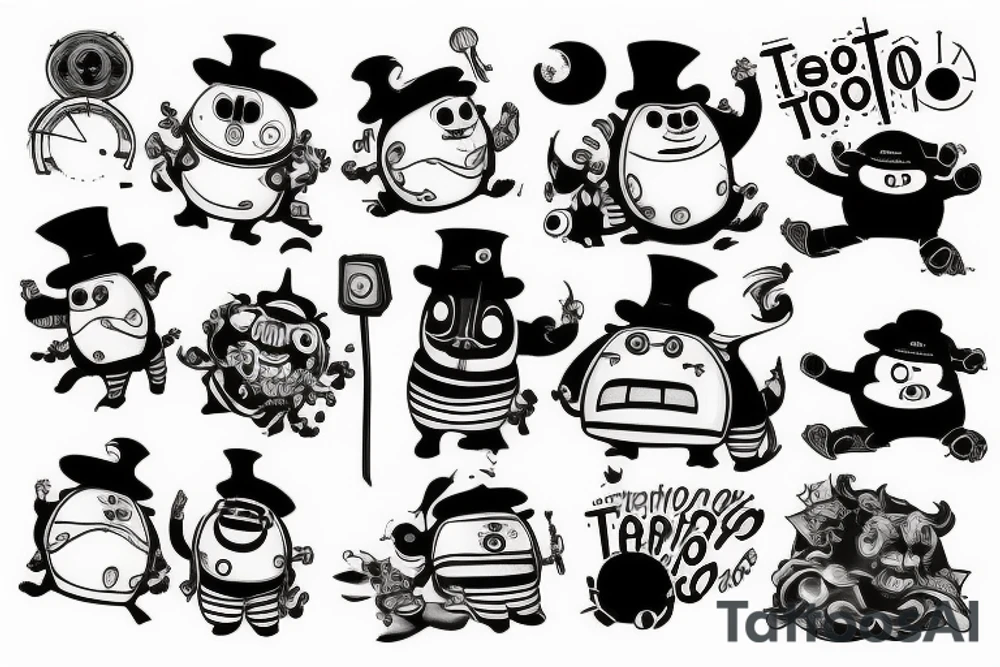 My neighbour tottoro disorientated tattoo idea