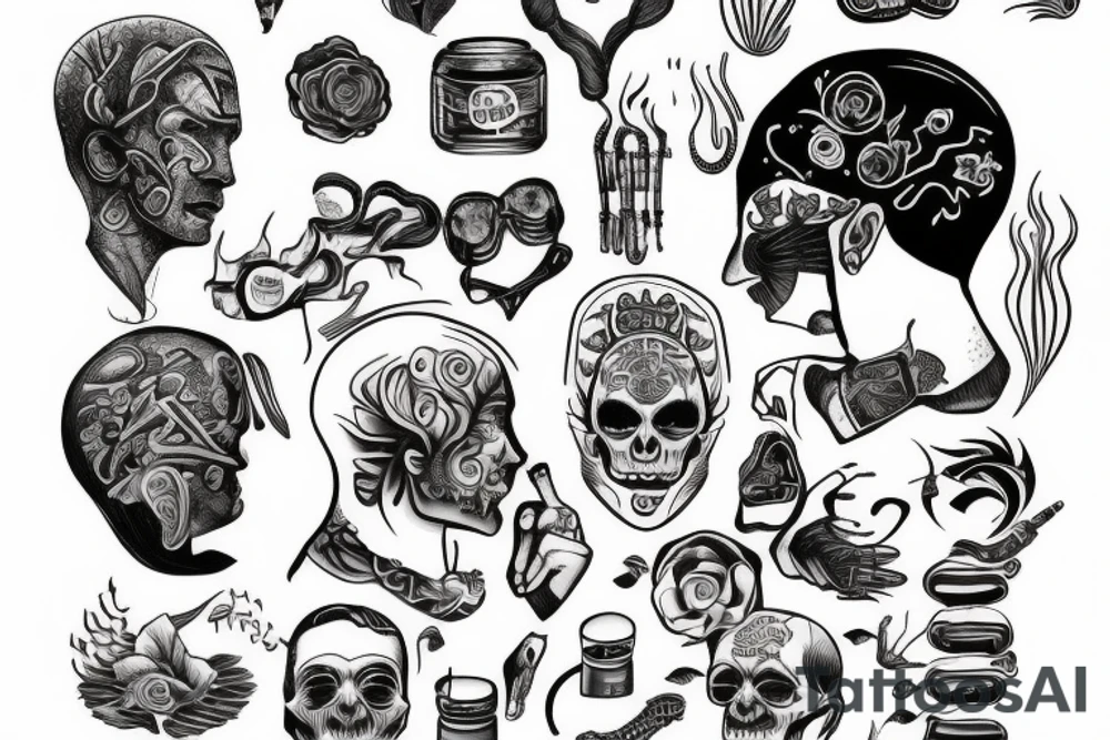 Man in pain because of his mind tattoo idea