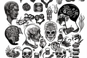 Man in pain because of his mind tattoo idea