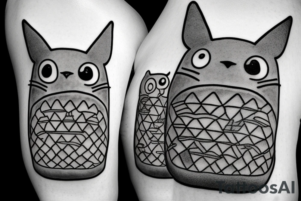 The catbus from My Neighbor Totoro tattoo idea