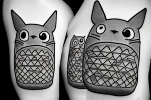 The catbus from My Neighbor Totoro tattoo idea