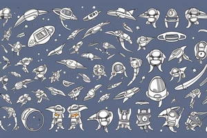 cat astronaut and a ufo tattoo idea