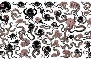 octopus cat tattoo idea