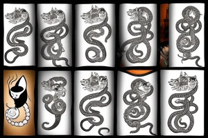 tentacle cat tattoo idea