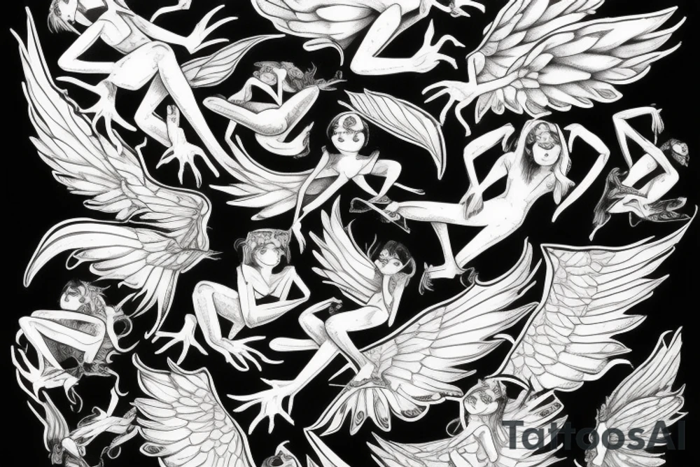 Frogfairy wings tattoo idea