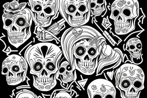 skeleton tattoo idea