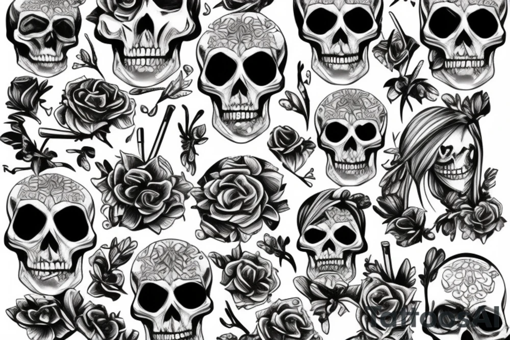 skeleton tattoo idea